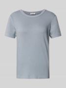 Marc O'Polo T-Shirt im unifarbenen Design in Rauchblau, Größe XS