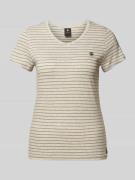 G-Star Raw T-Shirt in Melange-Optik Modell 'Eyben' in Taupe, Größe XS