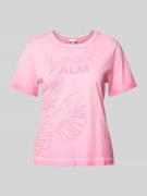 Sportalm T-Shirt mit Label- und Motiv-Print in Pink, Größe 36