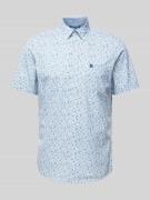 Lerros Slim Fit Freizeithemd mit Allover-Print in Weiss, Größe XL