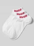 HUGO Sneakersocken mit Label-Detail im 3er-Pack in Weiss, Größe 39-42