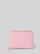 Seidenfelt Portemonnaie in unifarbenem Design Modell 'YLVA' in Pink, G...
