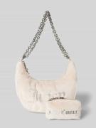 Juicy Couture Hobo Bag mit Ziersteinbesatz Modell 'KIMBERLY' in Beige,...