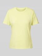 Gant T-Shirt mit Label-Stitching in Neon Gruen, Größe S