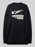 Nike Oversized Sweatshirt mit Label-Print in Black, Größe XS