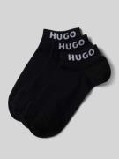 HUGO Sneakersocken mit Label-Detail im 3er-Pack in Black, Größe 39-42