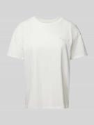 Marc O'Polo Denim T-Shirt mit Label-Detail in Offwhite, Größe XS