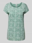 Ragwear T-Shirt mit Allover-Muster Modell 'Mintt' in Mint, Größe M