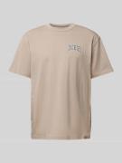 Dickies T-Shirt mit Label-Print Modell 'AITKIN' in Sand, Größe S