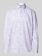 Eterna Regular Fit Freizeithemd mit Paisley-Dessin in Rose, Größe 42