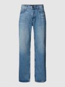 EIGHTYFIVE Straight Fit Jeans im Used-Look in Blau, Größe 30
