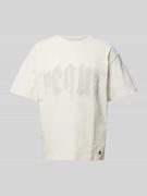 PEQUS T-Shirt mit überschnittenen Schultern Modell 'Mythic' in Offwhit...