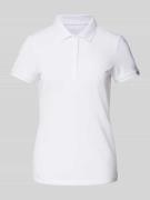 Montego Regular Fit Poloshirt in unifarbenem Design in Weiss, Größe L