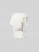 Anine Bing Oversized T-Shirt mit Foto-Print in Ecru, Größe XS