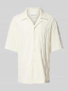 Gant Freizeithemd mit Umlegekragen in Offwhite, Größe M