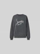 Anine Bing Oversized Sweatshirt  mit Label-Detail in Black, Größe S