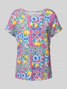 Christian Berg Woman T-Shirt mit Allover-Print in Royal, Größe 38