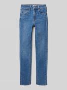 Mango Skinny Fit Jeans mit Label-Detail in Blau, Größe 140