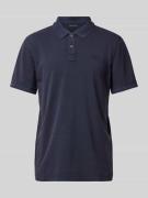 Tom Tailor Regular Fit Poloshirt im Used-Look in Marine, Größe S