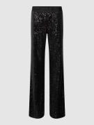 Cambio Hose mit Paillettenbesatz Modell 'FRANCIS' in Black, Größe 44