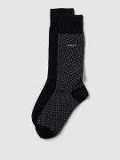 BOSS Socken mit Label-Detail im 2er-Pack in Black, Größe 39-42