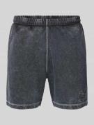 Vertere Sweatshorts mit Label-Stitching in Anthrazit, Größe L