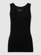 OPUS Tanktop aus Baumwoll-Elasthan-Mix in Black, Größe 36