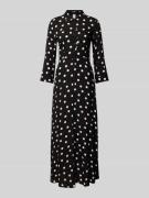 YAS Kleid aus Viskose mit Allover-Muster Modell 'SAVANNA' in Black, Gr...