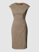 BOSS Knielanges Kleid mit Rundhalsausschnitt Modell 'Dironah' in Beige...