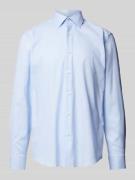 BOSS Regular Fit Business-Hemd mit Strukturmuster Modell 'Joe' in Bleu...