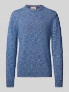 Scotch & Soda Strickpullover in Melange-Optik in Blau, Größe XL