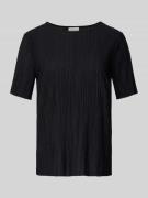 Vila T-Shirt mit Plisseefalten Modell 'PLISA' in Black, Größe XS