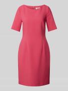 s.Oliver BLACK LABEL Knielanges Kleid mit Rundhalsausschnitt in Pink, ...