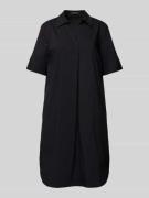 More & More Knielanges Kleid mit Tunikakragen in Black, Größe 36