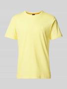 BOSS Orange T-Shirt mit Label-Detail in Gelb, Größe S