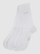 camano Socken im unifarbenen Design im 4er-Pack in Weiss, Größe 39/42