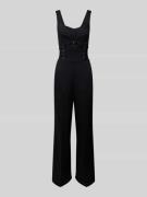 Liu Jo White Jumpsuit mit Cut Out in Black, Größe 25