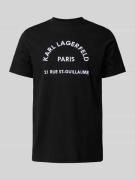 Karl Lagerfeld T-Shirt mit Label-Stitching in Black, Größe S