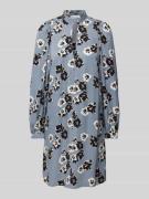 Marc O'Polo Minikleid aus Viskose mit floralem Muster in Rauchblau, Gr...