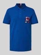 Tommy Hilfiger Regular Fit Poloshirt mit Label-Badge in Royal, Größe S