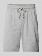 HOM Shorts mit elastischem Bund und Tunnelzug in Mittelgrau Melange, G...