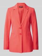 comma Blazer mit Leistentaschen in Pink, Größe 34