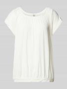 Soyaconcept T-Shirt mit gelegten Falten Modell 'Marica' in Offwhite, G...