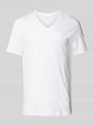 s.Oliver RED LABEL T-Shirt mit Label-Print in Weiss, Größe S