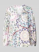 Bash Bluse aus Viskose mit V-Ausschnitt Modell 'LUIGI' in Offwhite, Gr...
