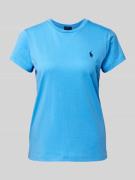Polo Ralph Lauren T-Shirt mit Logo-Stitching in Blau, Größe XS