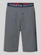 Tommy Hilfiger Regular Fit Shorts mit Gitterkaro in Black, Größe S