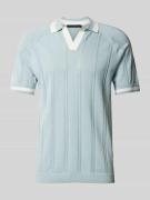 Drykorn Strickshirt mit Polokragen Modell 'Leamor' in Mint, Größe S