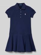 Polo Ralph Lauren Teens Kleid mit Polokragen in Marine, Größe 152