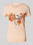 Guess T-Shirt mit Label- und Motiv-Print Modell 'TROPICAL TRIANGLE' in...
